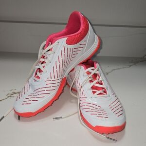 Adidas Women's White and Pink Athletic Shoes